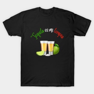 Tequila is my Therapist; lime and shots T-Shirt